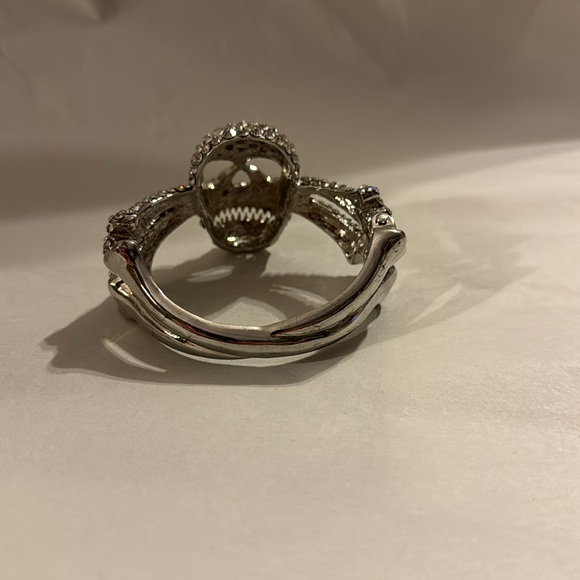 BRACELET SKULL RHINESTONES CLAMPER HALLOWEEN - Picture 11 of 11